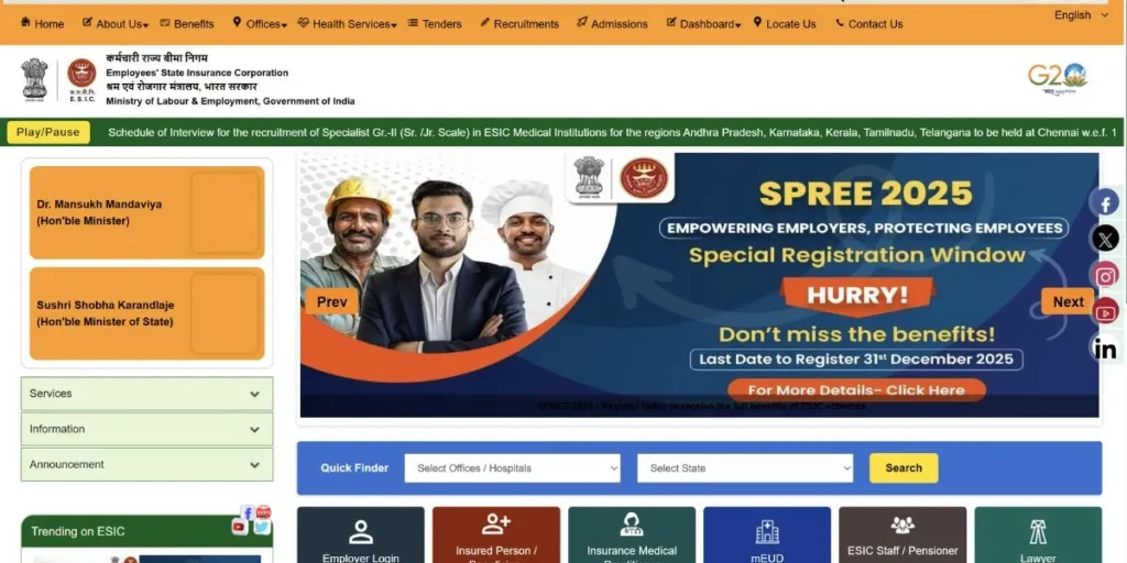 esic portal